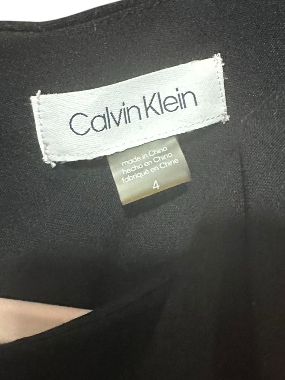 Calvin Klein Black One-Shoulder Ruffle Mini Dress - Picture 4 of 8